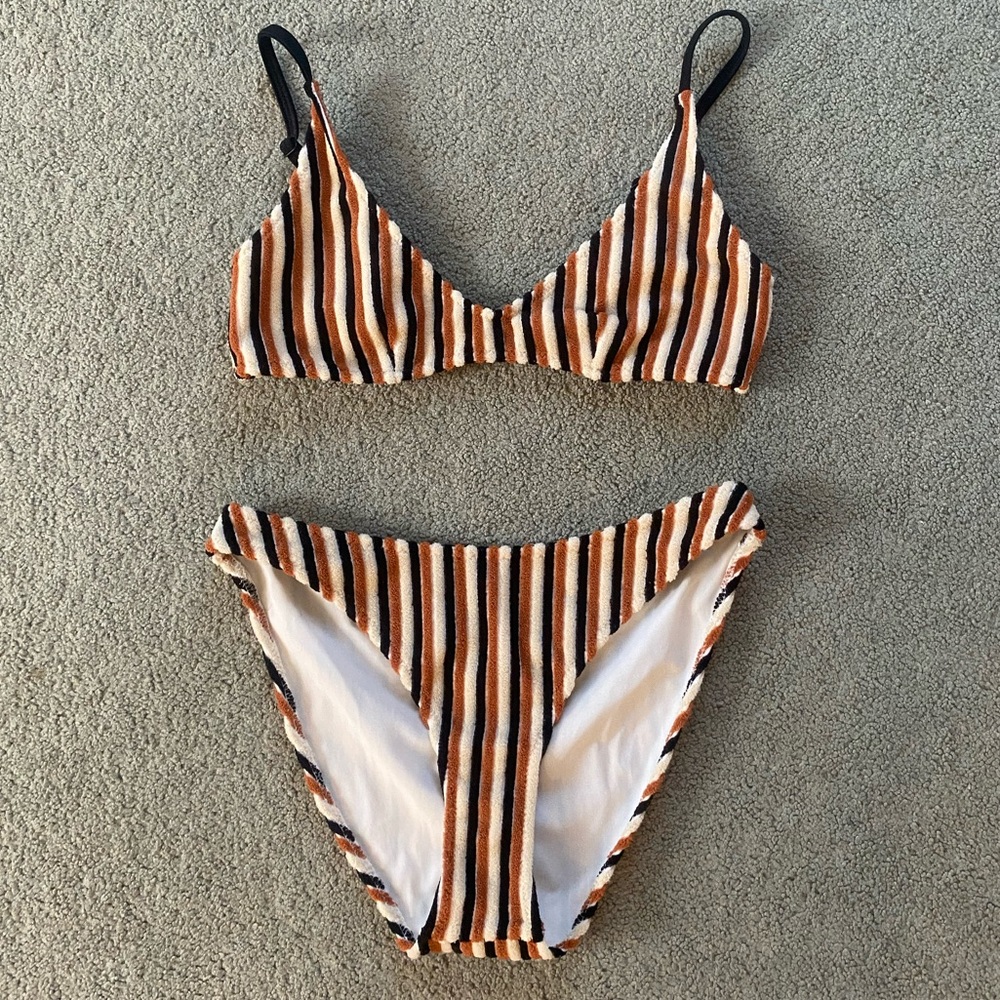 triangl swimwear Terry cloth bikini set